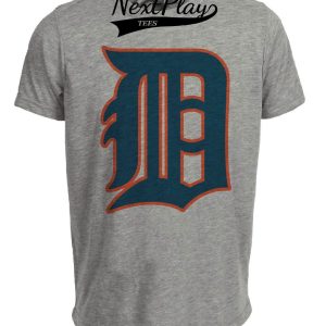 Detroit Tigers Retro Baseball 1929 Artwork Heather Gray Sublimated T-Shirt