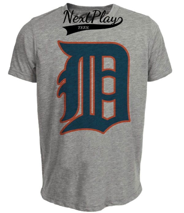Detroit Tigers Retro Baseball 1929 Artwork Heather Gray Sublimated T-Shirt