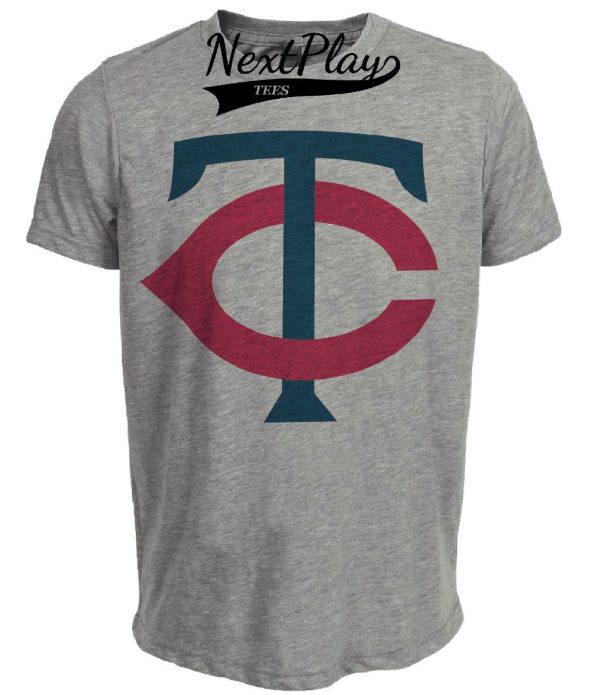 Minnesota Twins Retro Baseball 1961 Artwork Heather Gray Sublimated T-Shirt