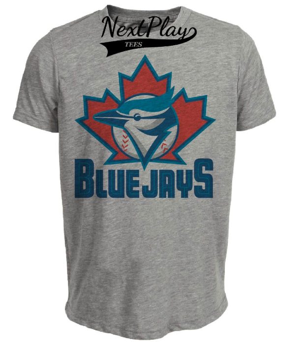 Toronto Blue Jays Retro Baseball 1997 Artwork Heather Gray Sublimated T-Shirt
