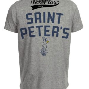 Saint Peter’s Peacocks Retro 1965 Artwork Heather Gray Sublimated T-Shirt
