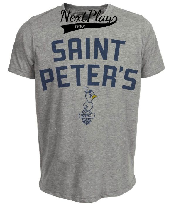 Saint Peter’s Peacocks Retro 1965 Artwork Heather Gray Sublimated T-Shirt