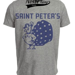 Saint Peter’s Peacocks Retro 1982 Artwork Heather Gray Sublimated T-Shirt