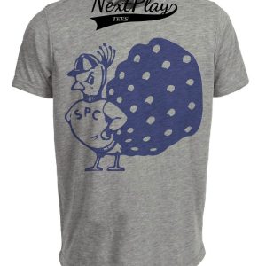 Saint Peter’s Peacocks Retro Mascot 1982 Artwork Heather Gray Sublimated T-Shirt