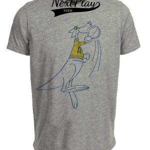 Akron Zips Retro Basketball Mascot 1965 Artwork Heather Gray Sublimated T-Shirt