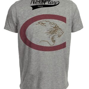 Charleston Cougars Retro 1991 Artwork Heather Gray Sublimated T-Shirt