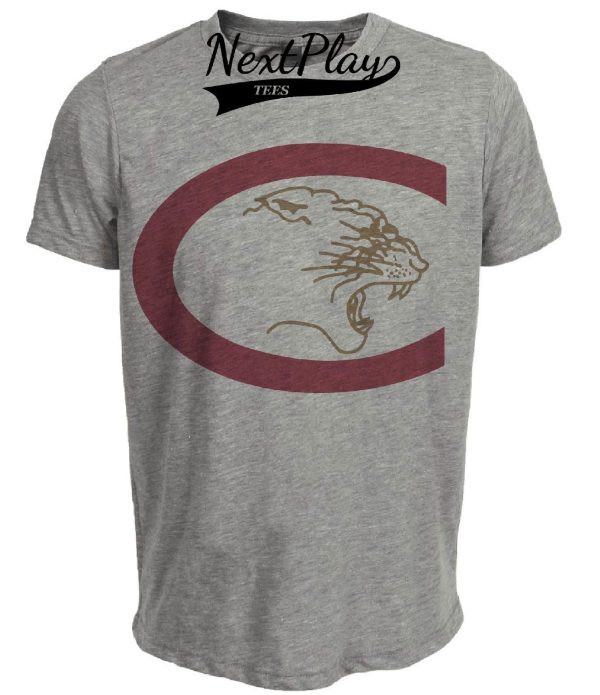 Charleston Cougars Retro 1991 Artwork Heather Gray Sublimated T-Shirt