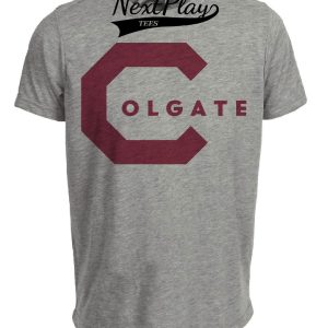 Colgate Raiders Retro 1950 Artwork Heather Gray Sublimated T-Shirt