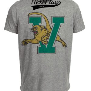 Vermont Catamounts Retro 1996 Artwork Heather Gray Sublimated T-Shirt