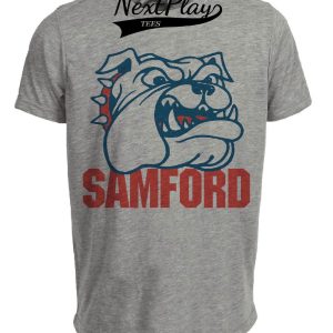 Samford Bulldogs Retro 1989 Artwork Heather Gray Sublimated T-Shirt