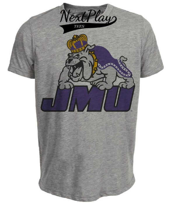 James Madison Dukes Retro 1986 Artwork Heather Gray Sublimated T-Shirt