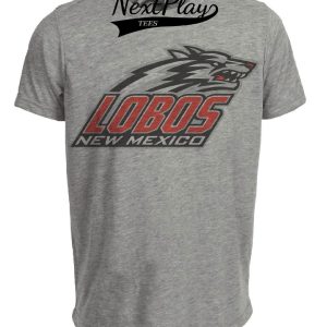 New Mexico Lobos Retro 1993 Artwork Heather Gray Sublimated T-Shirt