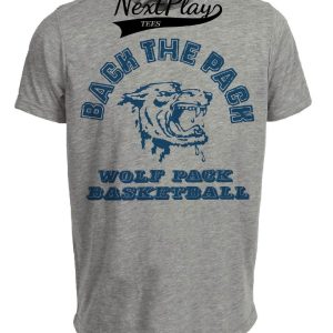 Nevada Wolf Pack Retro Basketball 1971 Artwork Heather Gray Sublimated T-Shirt