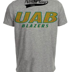 UAB Blazers Retro 1986 Artwork Heather Gray Sublimated T-Shirt