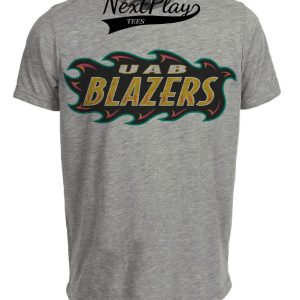 UAB Blazers Retro 1989 Artwork Heather Gray Sublimated T-Shirt