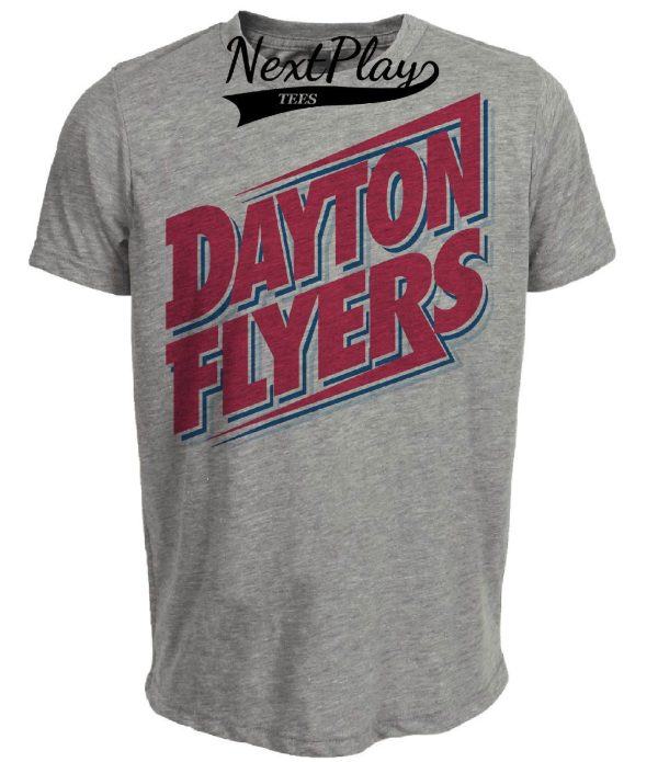 Dayton Flyers Retro Mascot 1991 Artwork Heather Gray Sublimated T-Shirt