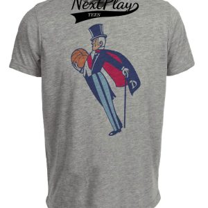 Duquesne Dukes Basketball 1970 Artwork Heather Gray Sublimated T-Shirt