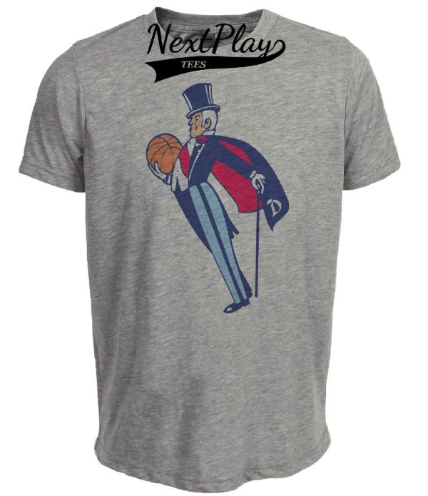 Duquesne Dukes Basketball 1970 Artwork Heather Gray Sublimated T-Shirt