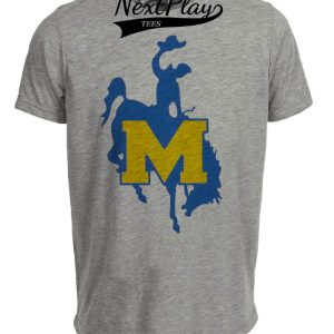 McNeese State Cowboys Retro 1990 Artwork Heather Gray Sublimated T-Shirt