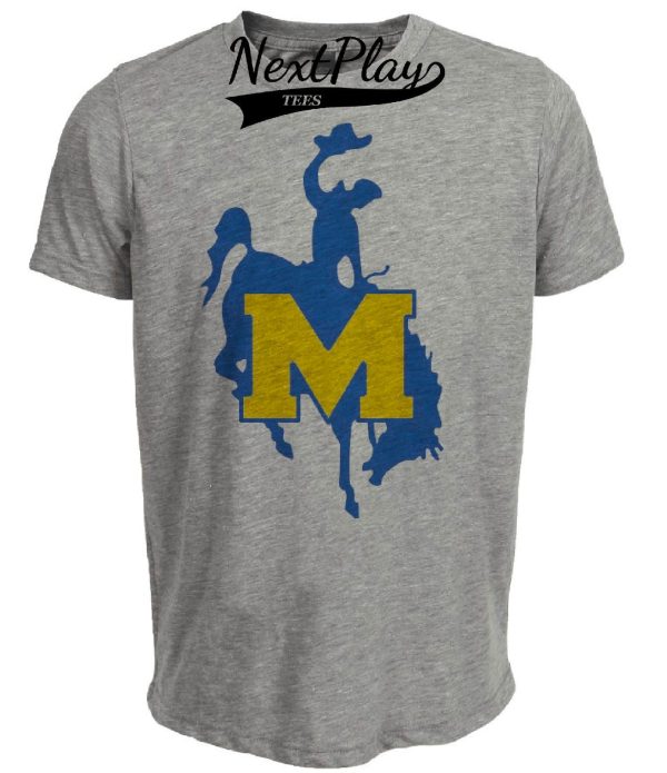 McNeese State Cowboys Retro 1990 Artwork Heather Gray Sublimated T-Shirt