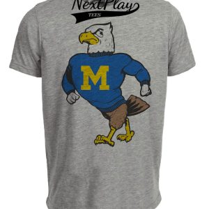 Morehead State Eagles Mascot Retro 1965 Artwork Heather Gray Sublimated T-Shirt