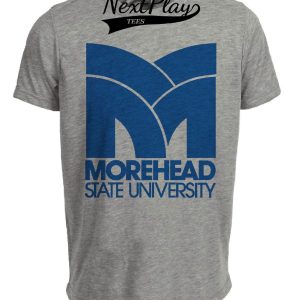 Morehead State Eagles Retro 1980 Artwork Heather Gray Sublimated T-Shirt