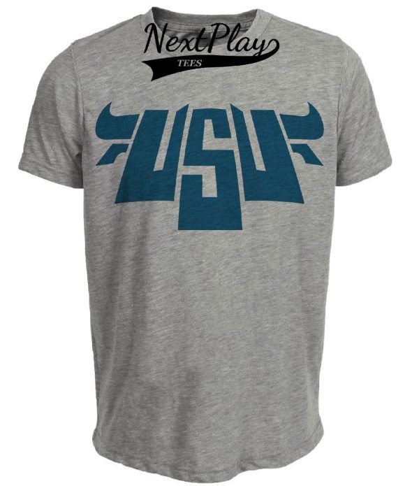 Utah State Aggies Retro 1974 Artwork Heather Gray Sublimated T-Shirt