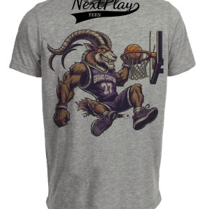 Grand Canyon Antelopes Retro Basketball Mascot 1999 Artwork Heather Gray Sublimated T-Shirt