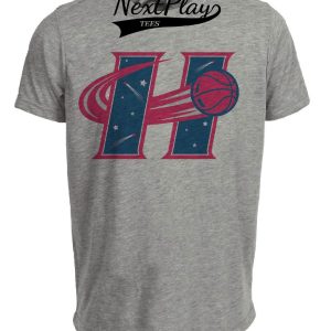 Houston Comets Retro Basketball 1998 Artwork Heather Gray Sublimated T-Shirt