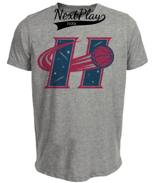 Houston Comets Retro Basketball 1998 Artwork Heather Gray Sublimated T-Shirt