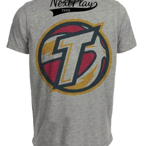 Tulsa Shock Retro Basketball Artwork Heather Gray Sublimated T-Shirt