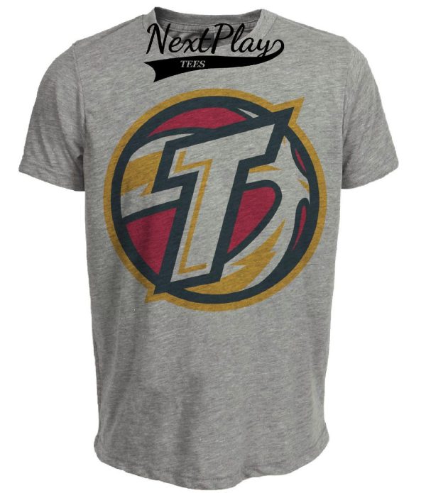 Tulsa Shock Retro Basketball Artwork Heather Gray Sublimated T-Shirt