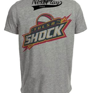 Tulsa Shock Vintage Basketball Artwork Heather Gray Sublimated T-Shirt