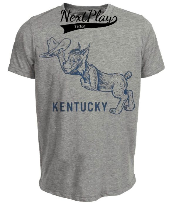 Kentucky Wildcats Retro 1954 Artwork Heather Gray Sublimated T-Shirt