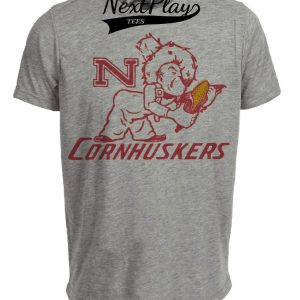 Nebraska Cornhuskers Retro 1951 Artwork Heather Gray Sublimated T-Shirt
