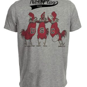 South Carolina Gamecocks Retro 1951 Artwork Heather Gray Sublimated T-Shirt