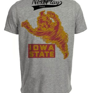 Iowa State Cyclones Retro 1951 Artwork Heather Gray Sublimated T-Shirt