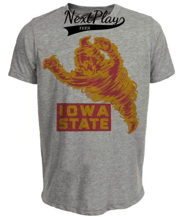 Iowa State Cyclones Retro 1951 Artwork Heather Gray Sublimated T-Shirt