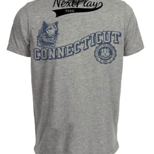UConn Huskies Retro 1951 Artwork Heather Gray Sublimated T-Shirt