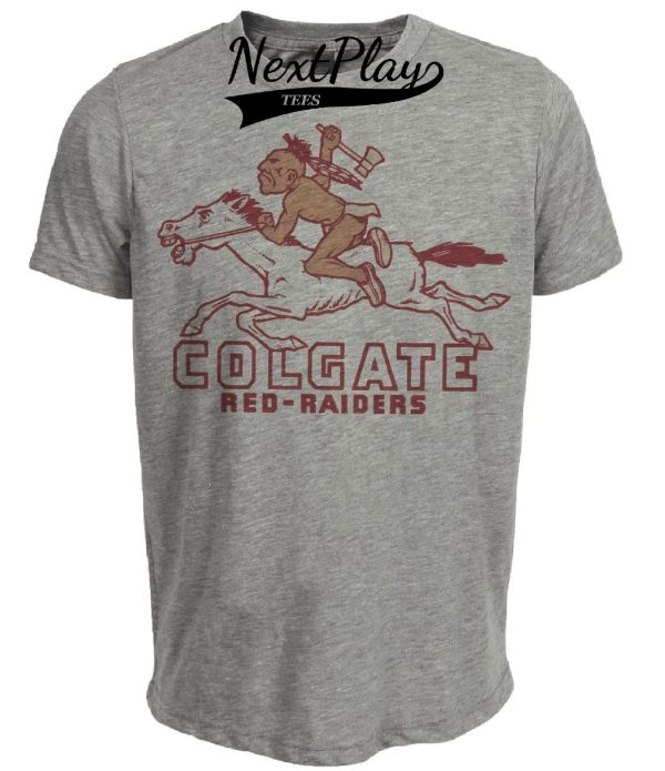Colgate Red Raiders Retro 1951 Artwork Heather Gray Sublimated T-Shirt
