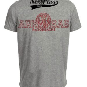 Arkansas Razorbacks Retro 1951 Artwork Heather Gray Sublimated T-Shirt