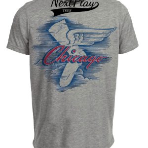 Chicago White Sox Retro Baseball 1949 Artwork Heather Gray Sublimated T-Shirt