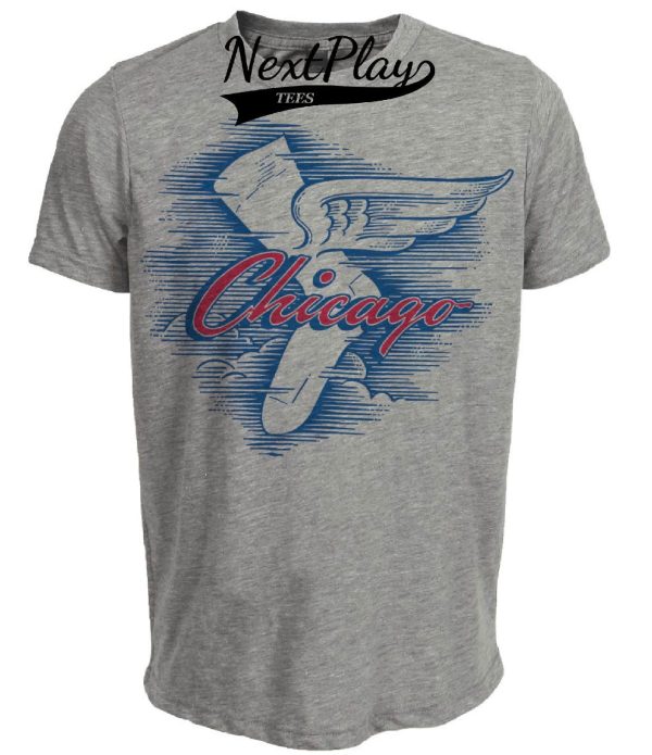 Chicago White Sox Retro Baseball 1949 Artwork Heather Gray Sublimated T-Shirt