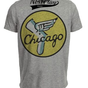 Chicago White Sox Retro Baseball 1950 Artwork Heather Gray Sublimated T-Shirt
