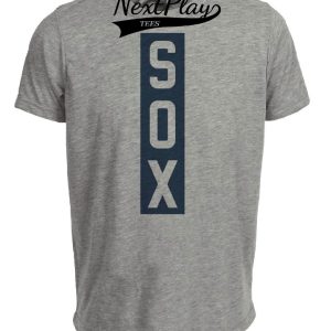 Chicago White Sox Retro Baseball 1910 Artwork Heather Gray Sublimated T-Shirt