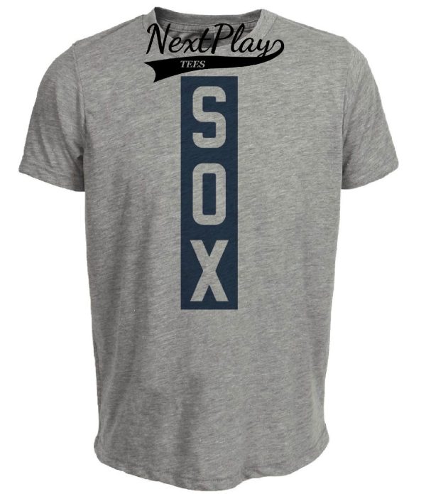 Chicago White Sox Retro Baseball 1910 Artwork Heather Gray Sublimated T-Shirt