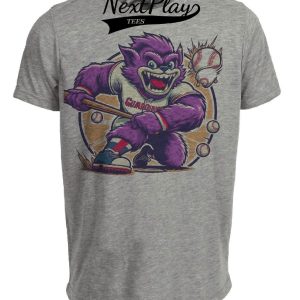Cleveland Guardians Vintage Baseball Artwork Heather Gray Sublimated T-Shirt