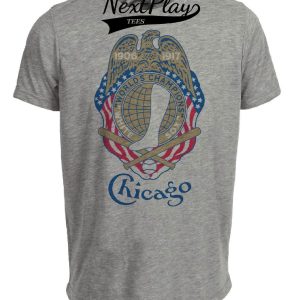 Chicago White Sox Retro Baseball World Champions 1906 & 1917 Artwork Heather Gray Sublimated T-Shirt