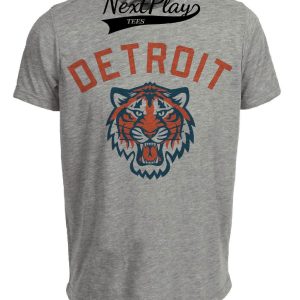 Detroit Tigers Retro Baseball 1961 Artwork Heather Gray Sublimated T-Shirt
