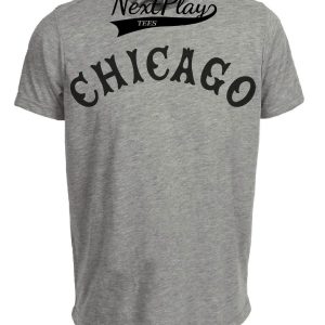 Chicago White Black Sox Retro Jersey Lettering Baseball 1919 Artwork Heather Gray Sublimated T-Shirt